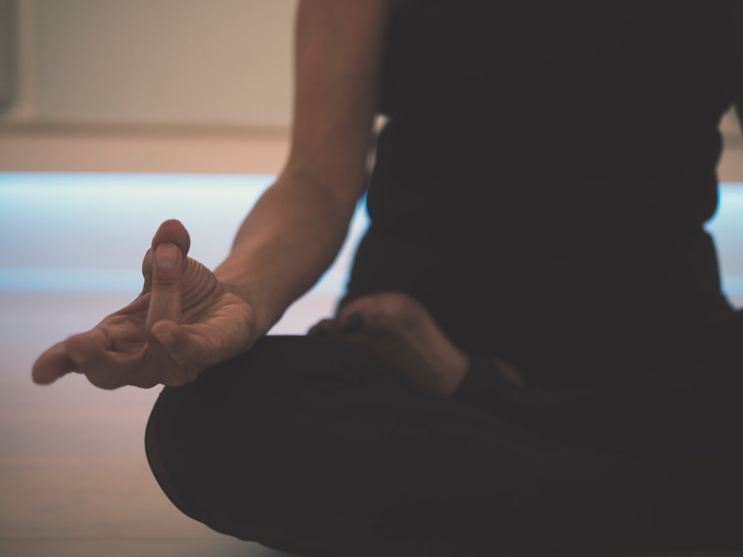 Meditation practice moment in peaceful environment